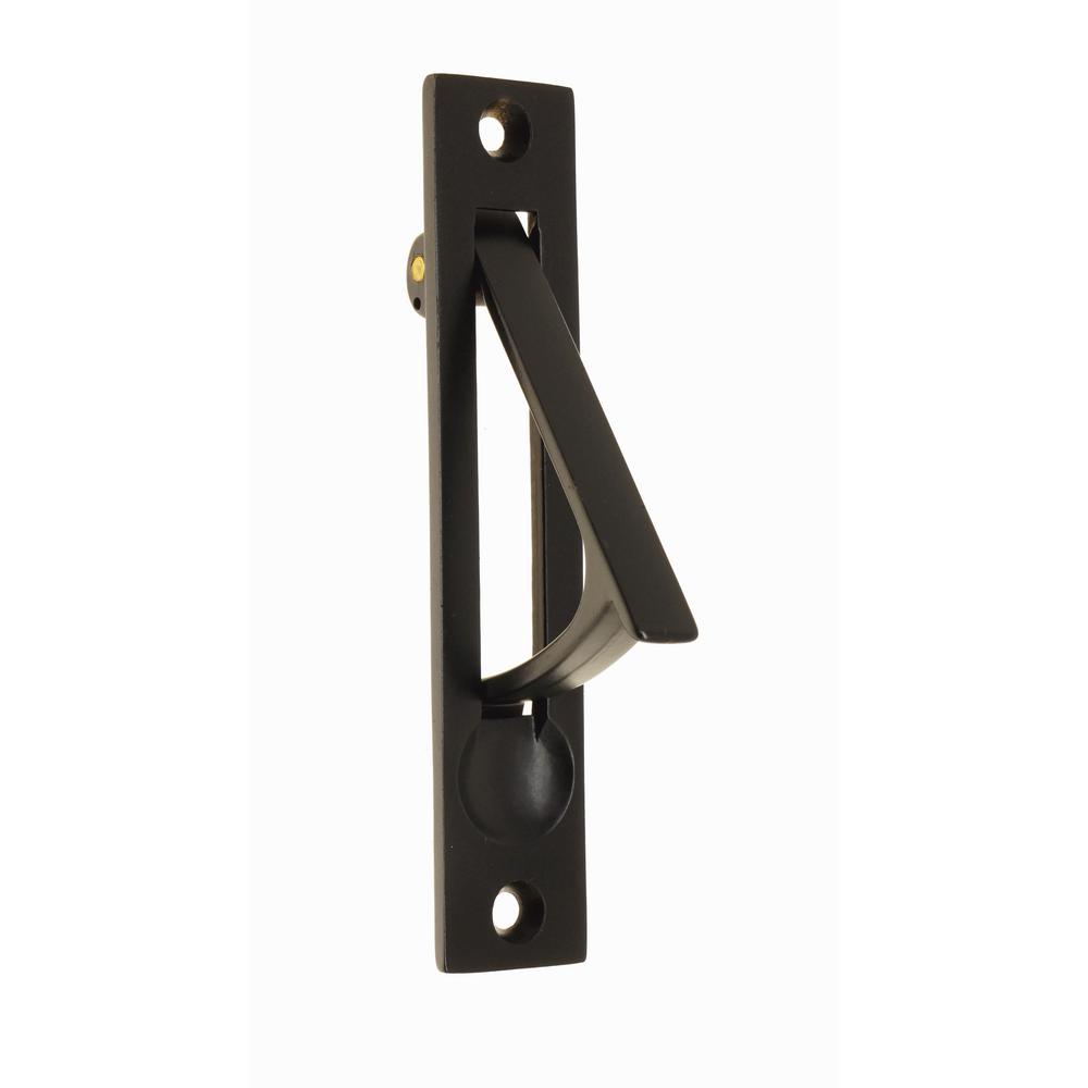 4 in. Solid Brass Edge Pull in Oil-Rubbed Bronze-14020-10B - The Home Depot