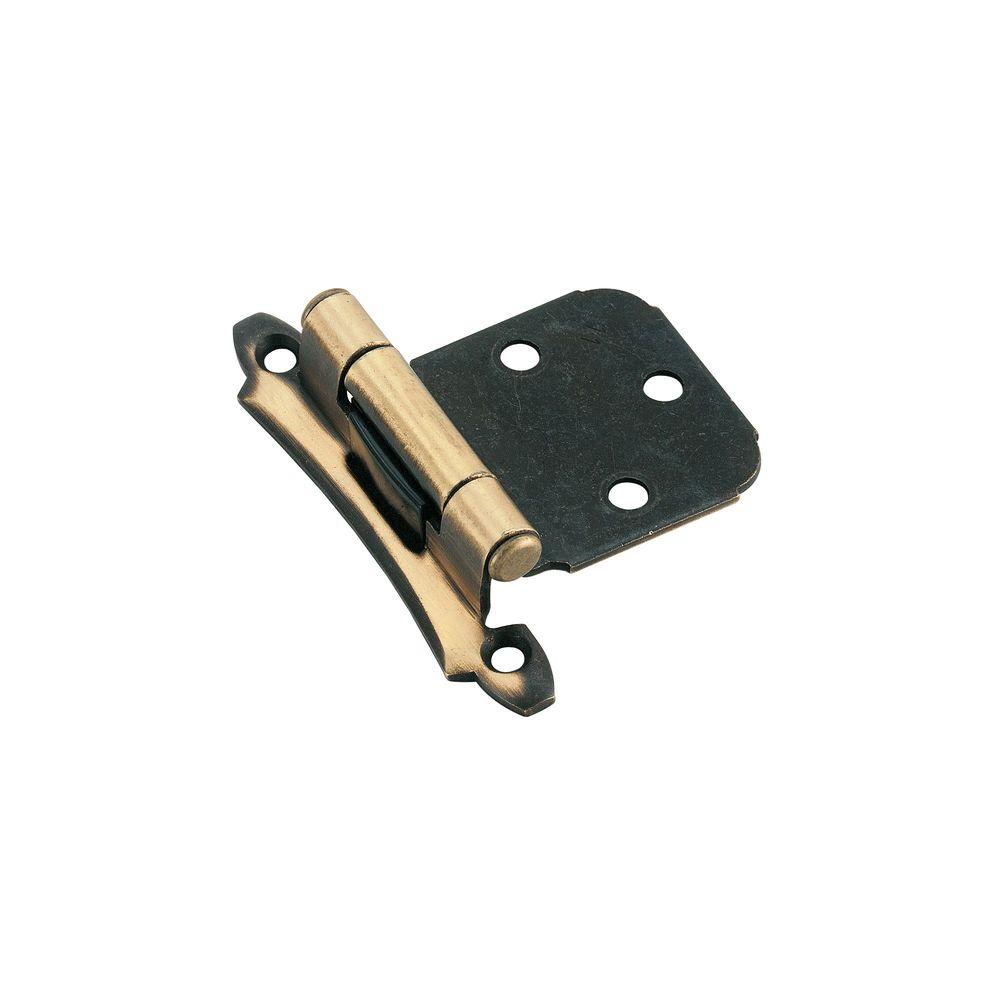 Amerock 2 In W X 3 4 H Antique Br Self Closing Face Mount Amerock 2 In W X 3 4 H Antique Br