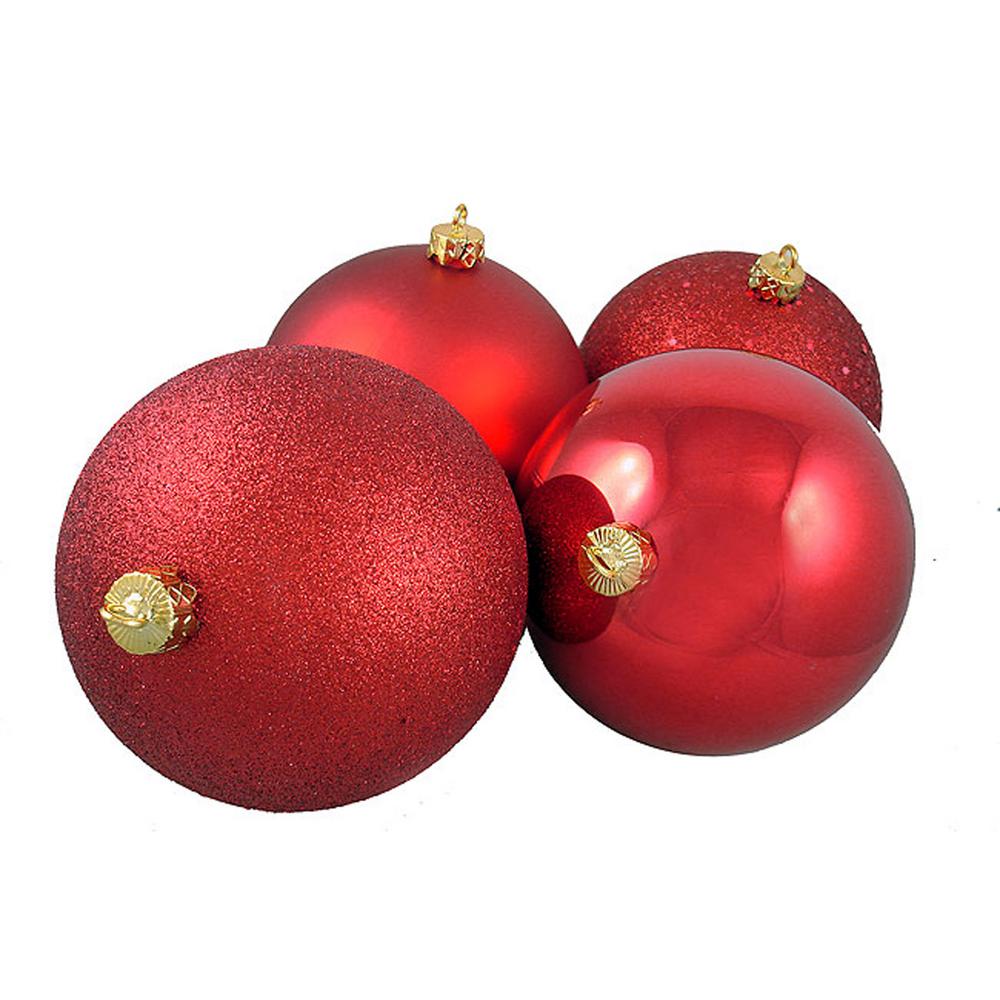 24-48xGlitter Christmas Balls Tree Ornament Baubles Xmas Hanging Christmas Decor