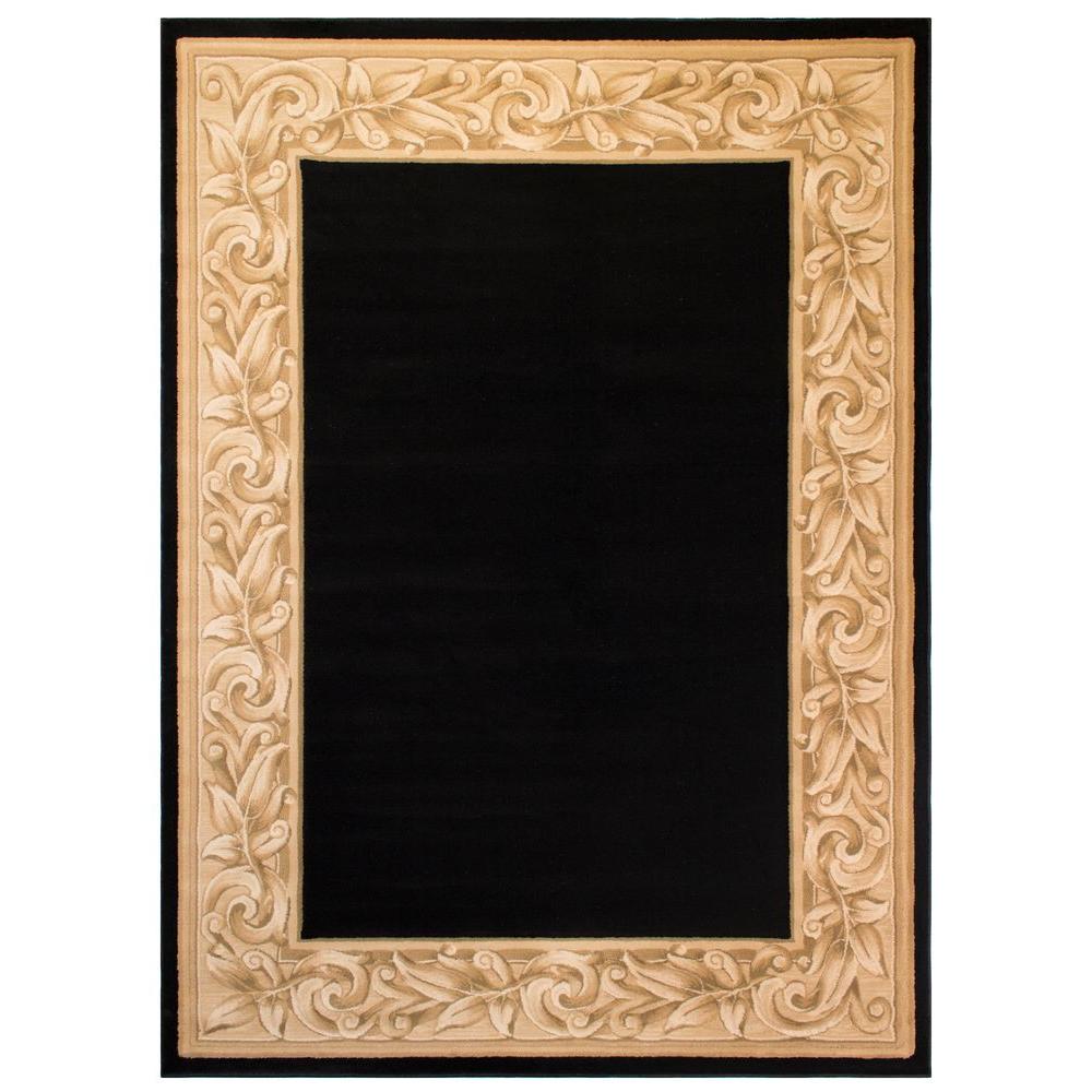 Balta Us Elegant Embrace Black 5 Ft 3 In X 7 Area Rug Balta Us Elegant Embrace Black 5 Ft 3 In X 7 Area Rug 90990961602253 The Home Depot