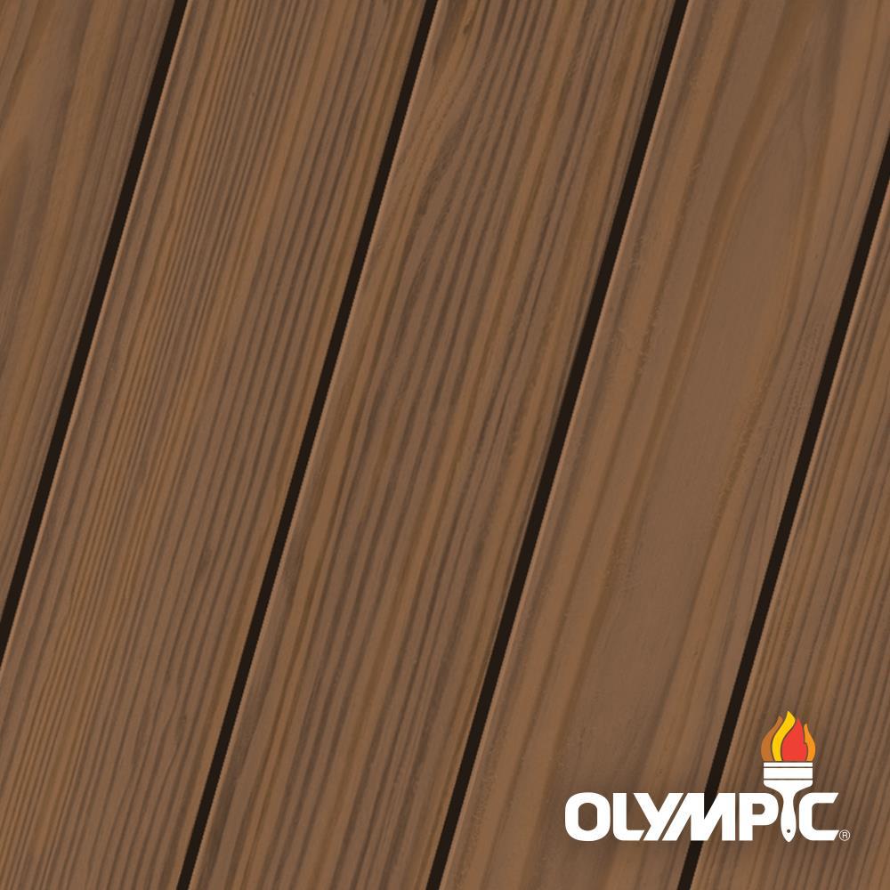 Olympic Maximum 5 gal. Clove Brown SemiTransparent Exterior Stain and