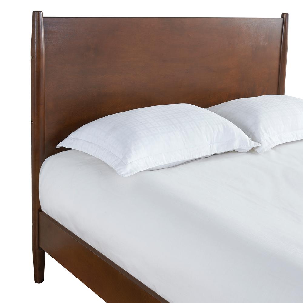 Crosley Landon Gany Full Queen Bed Kf725001ma The Home Depot Crosley Landon Gany Full Queen Bed, Landen Queen Upholstered Platform Bed