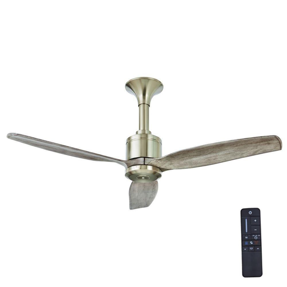 Chaplin 52 In Indoor Brushed Nickel Ceiling Fan With Remote