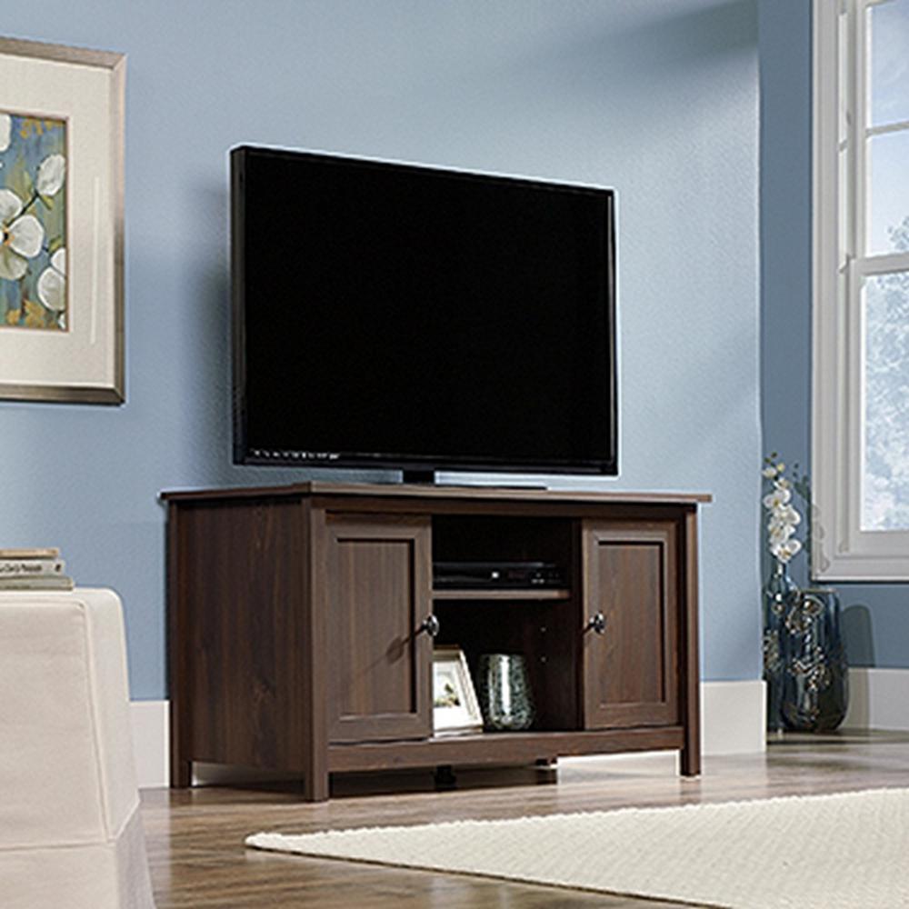 Sauder County Line Rum Walnut Storage Entertainment Center 416923 Sauder