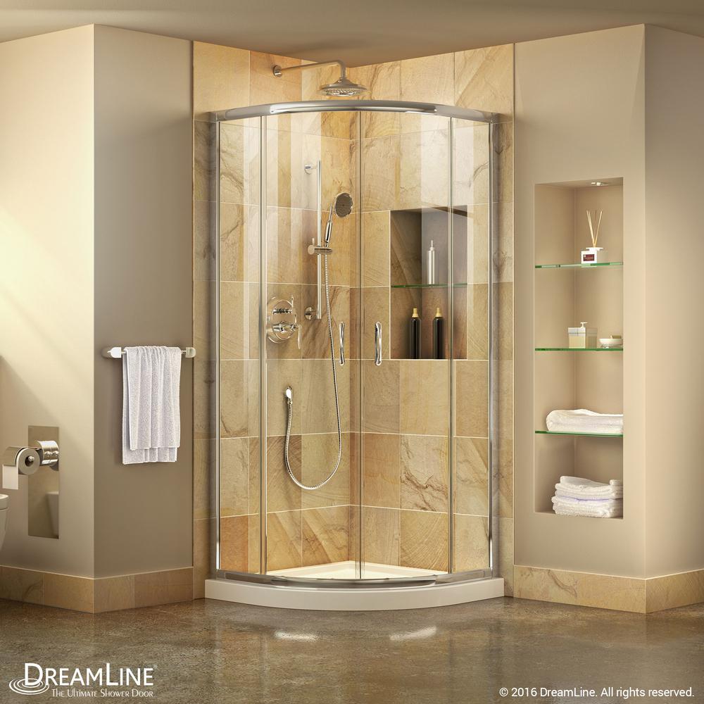 Dreamline Prime 38 In X 38 In X 74 75 In H Corner Semi