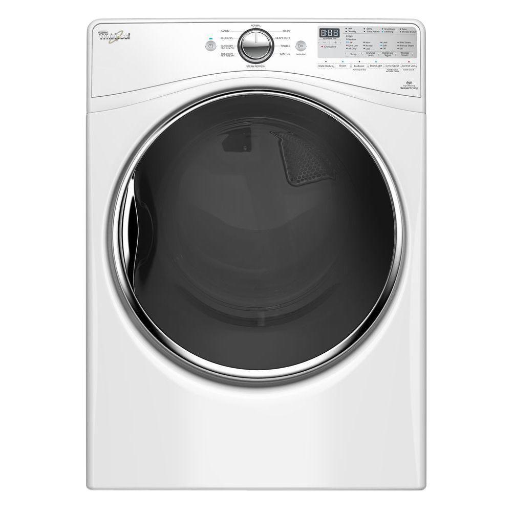 Whirlpool 7.4 cu. ft. Gas Dryer with Steam in WhiteWGD92HEFW The