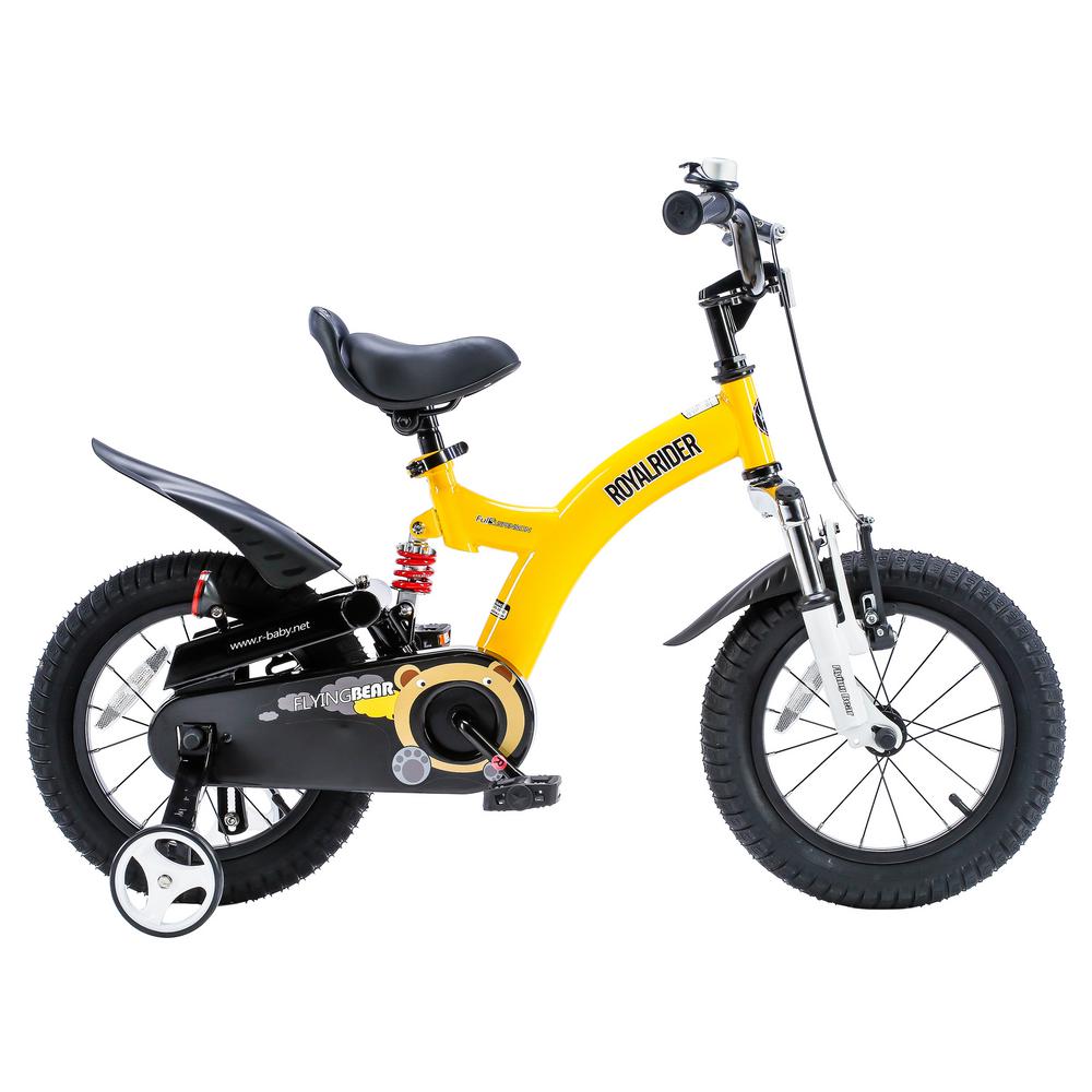 Royalbaby Flying Bear 12 in. Yellow Kids Bicycle-RB12B-9Y - The Home Depot