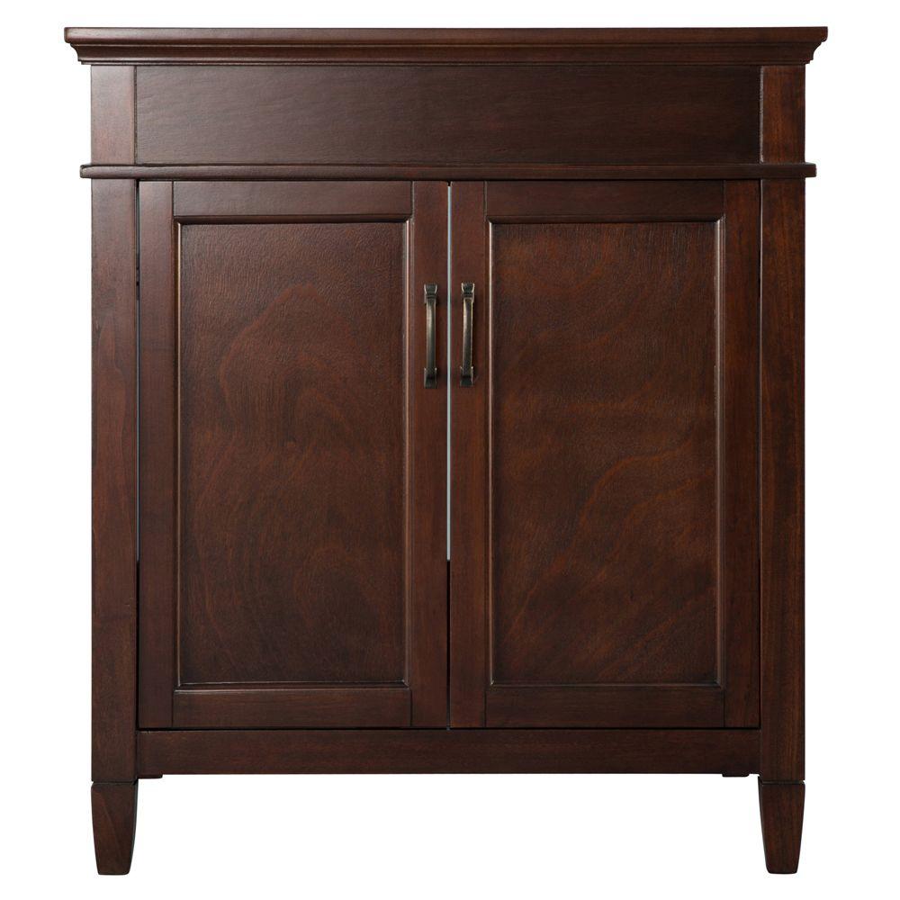 Foremost Ashburn 30 in. W Bath Vanity Cabinet Only in Mahogany-ASGA3021 ...