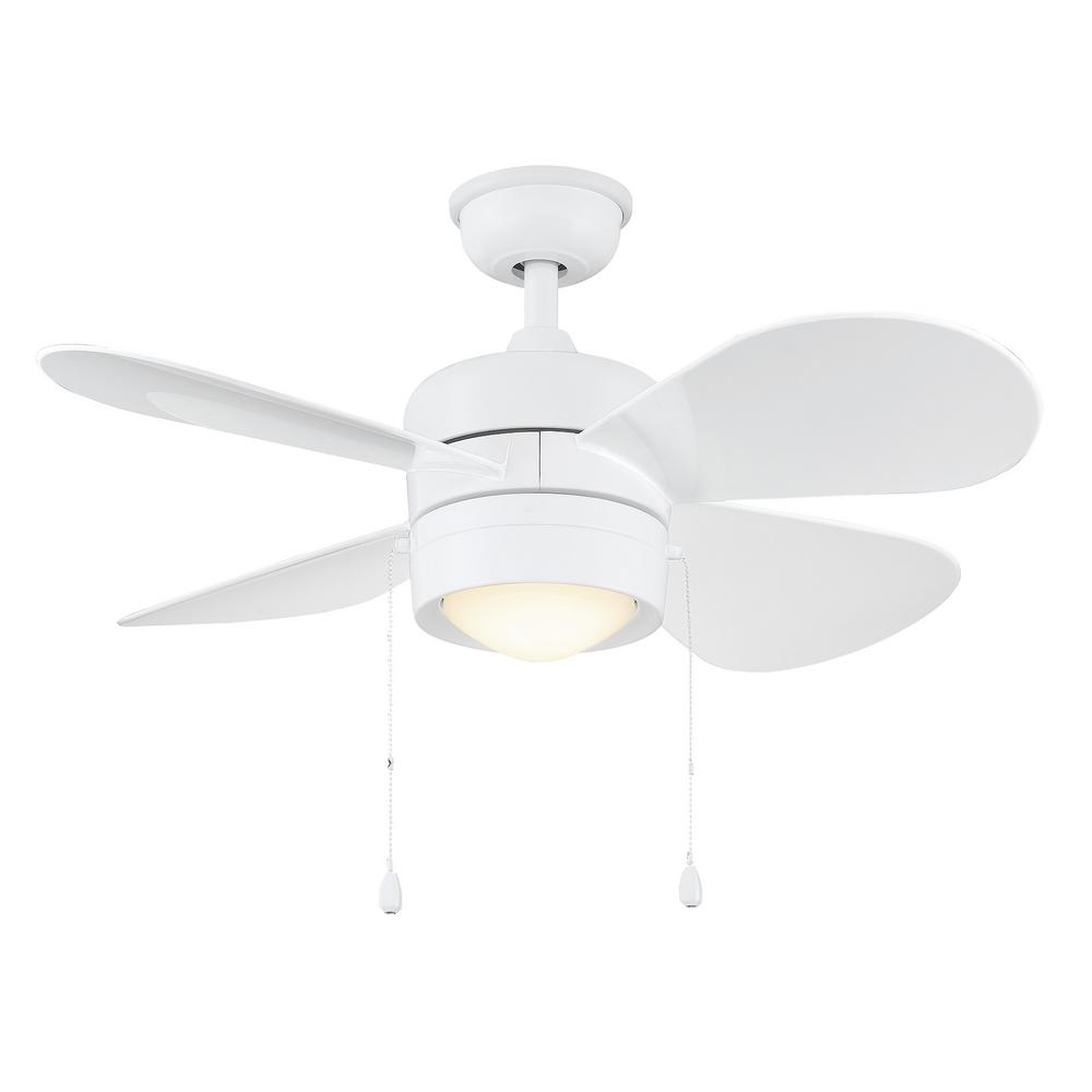 Home Decorators Collection Padgette 36 In Led White Ceiling Fan