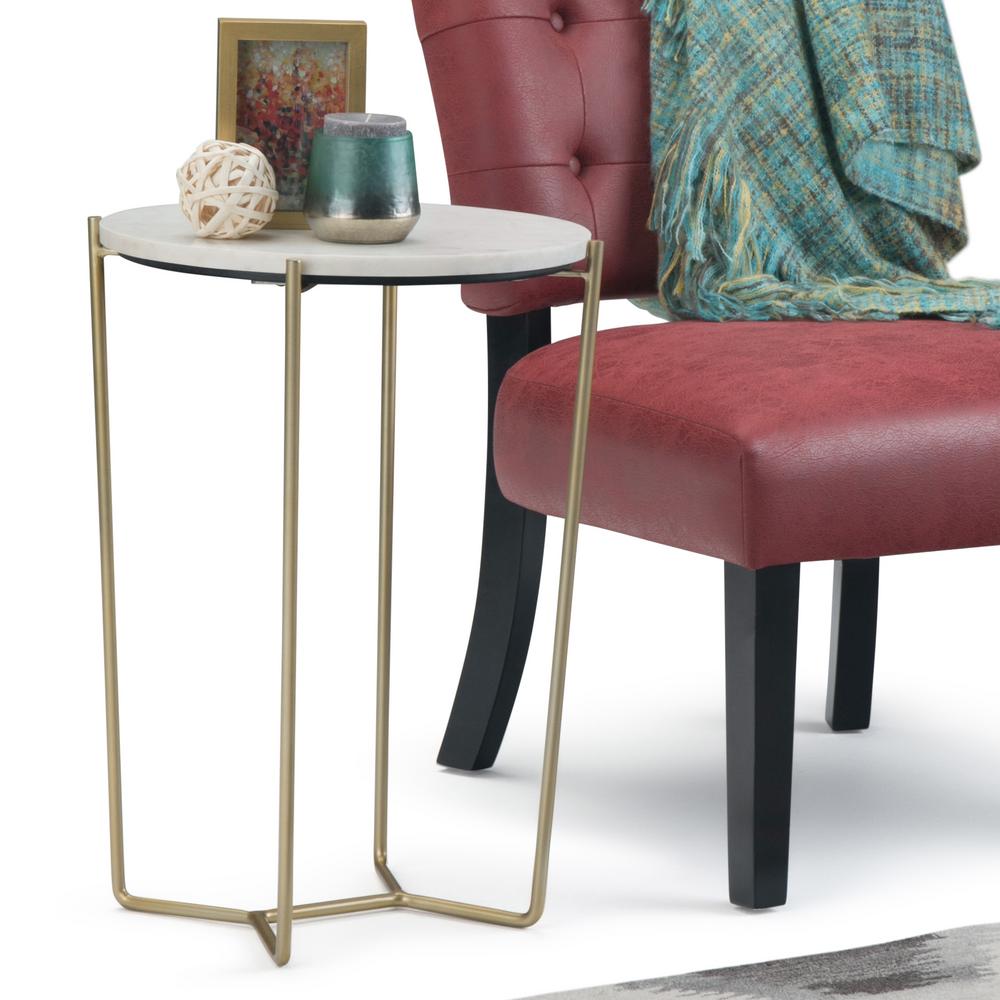 Simpli Home Dani Modern Industrial Round 16 In Wide Metal
