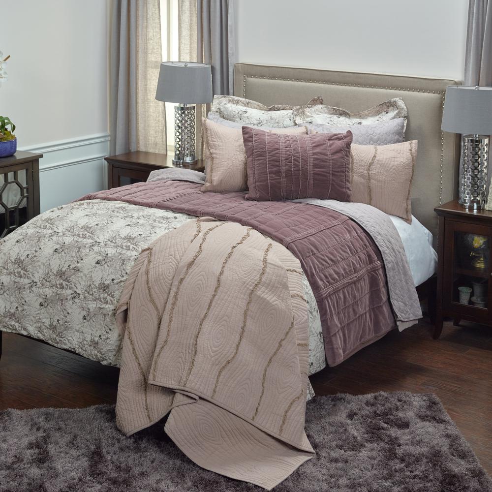 Rizzy Home Vintage Erfly Pattern 3 Piece King Bed Set