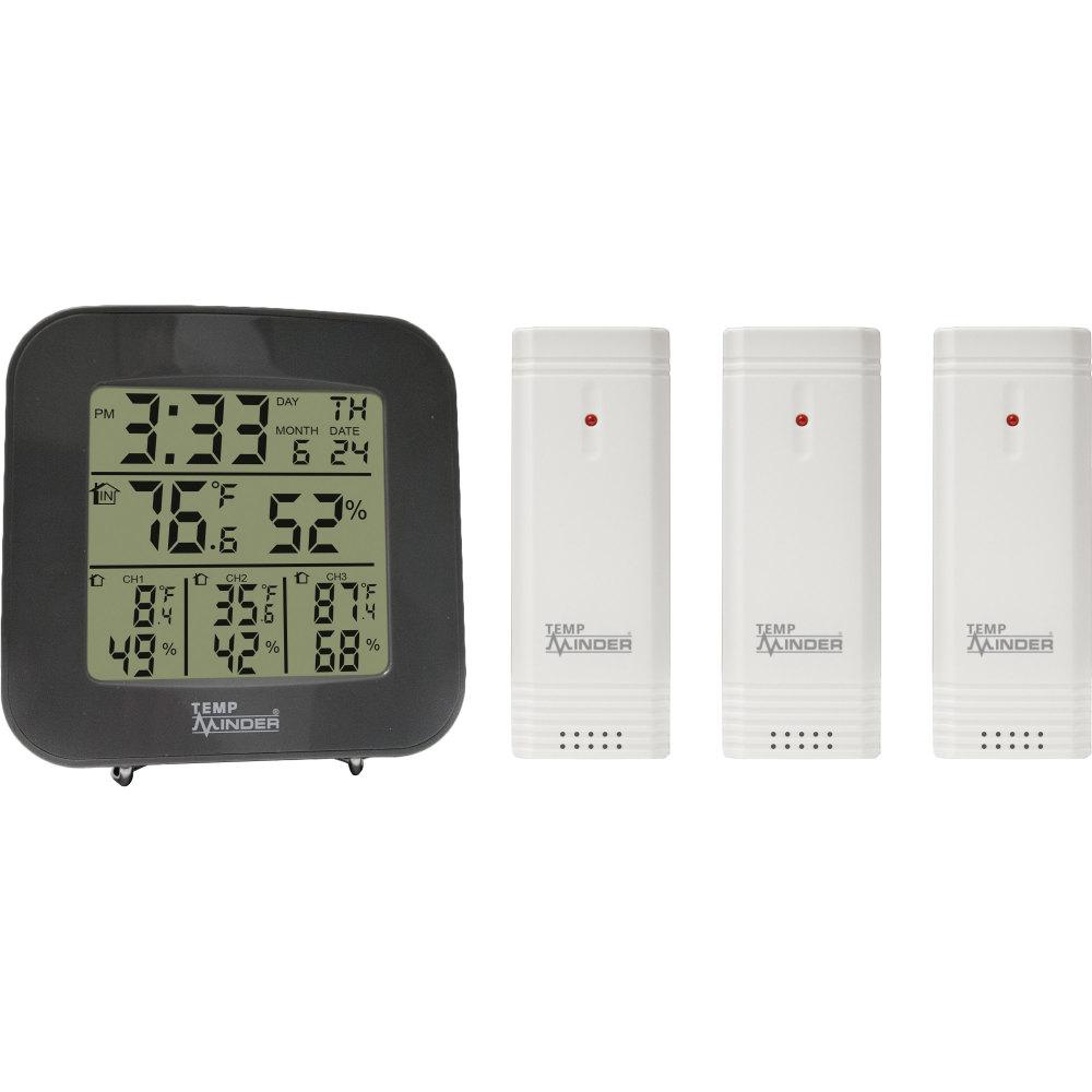 Minder Weather Station 4-Zone Temp/Humidity-MRI-333MX - The Home Depot