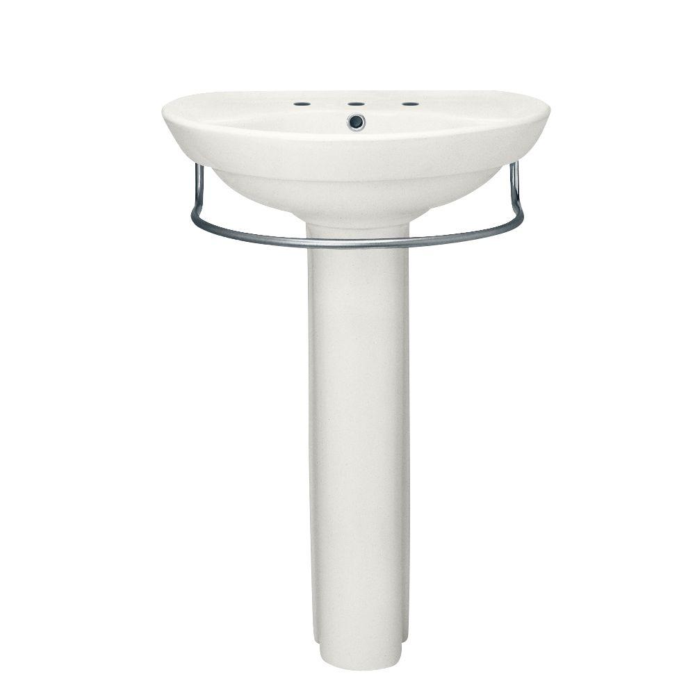 American Standard Ravenna Pedestal Sink Combo with 8 in. Faucet Centers