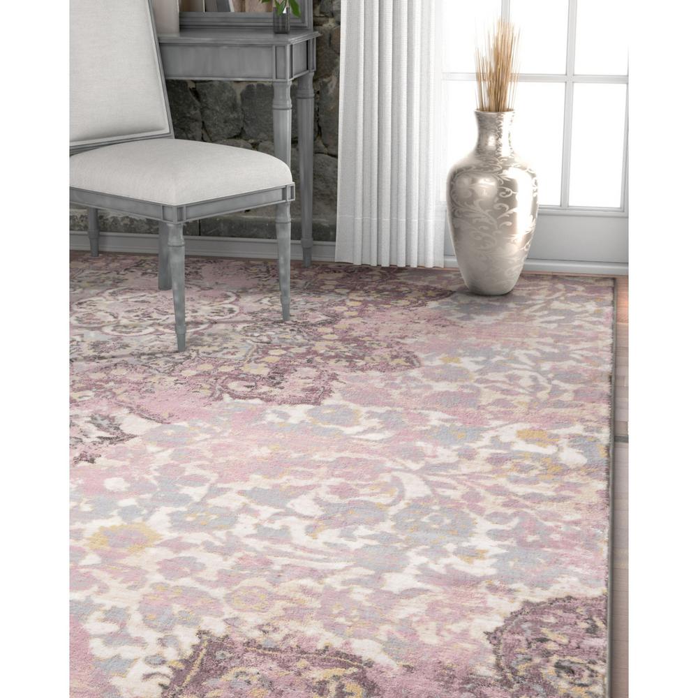Distressed Purple Area Rugs Rugs The Home Depot