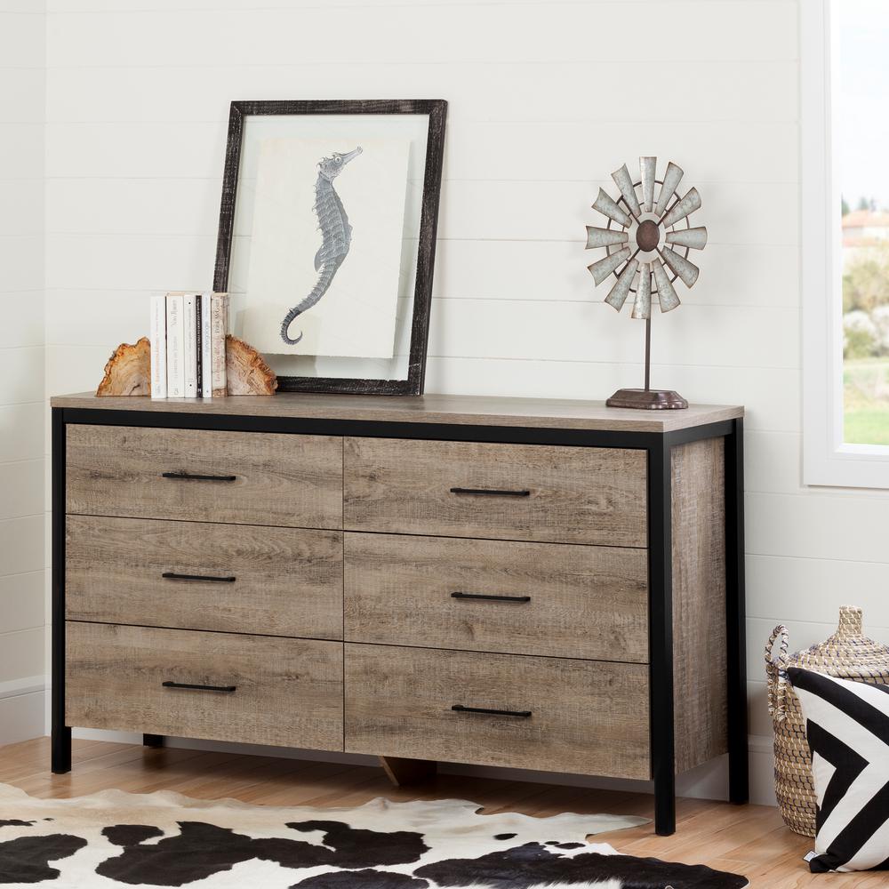 South Shore Weathered Oak Bedroom Furniture Furniture