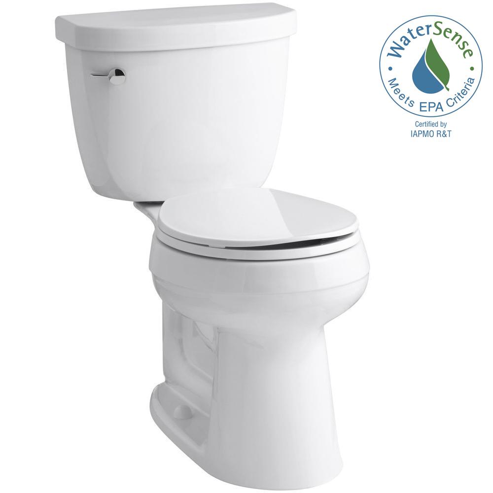 Kohler Highline Complete Solution 2 Piece 1 Or 6 Gpf Dual Flush Cimarron Comfort Height 2 Piece 1 28 Gpf Single Flush Round Toilet With Aquapiston Technology