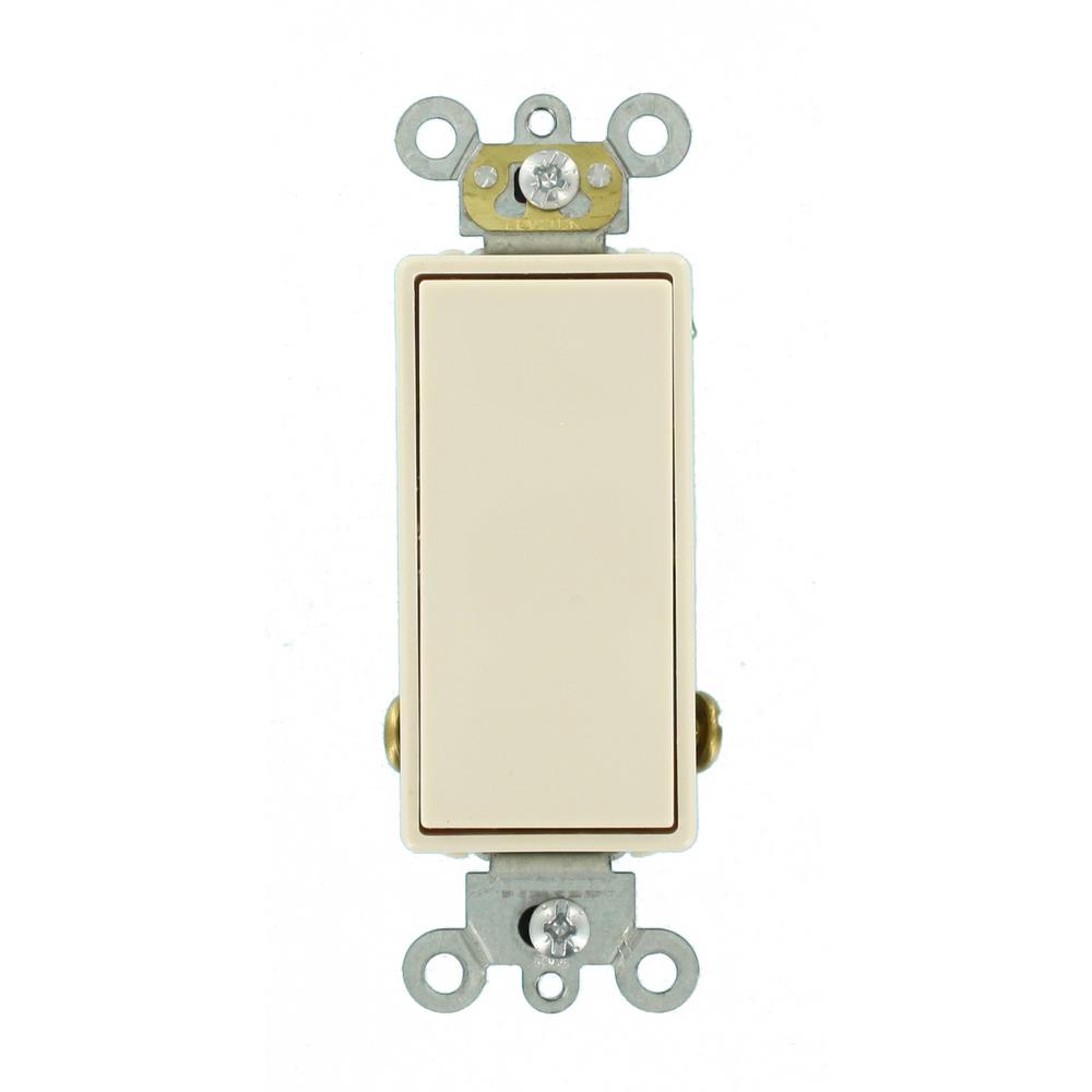 Leviton 20 Amp Decora Plus Commercial Grade 3Way Lighted Rocker Switch with Pilot Light, Light