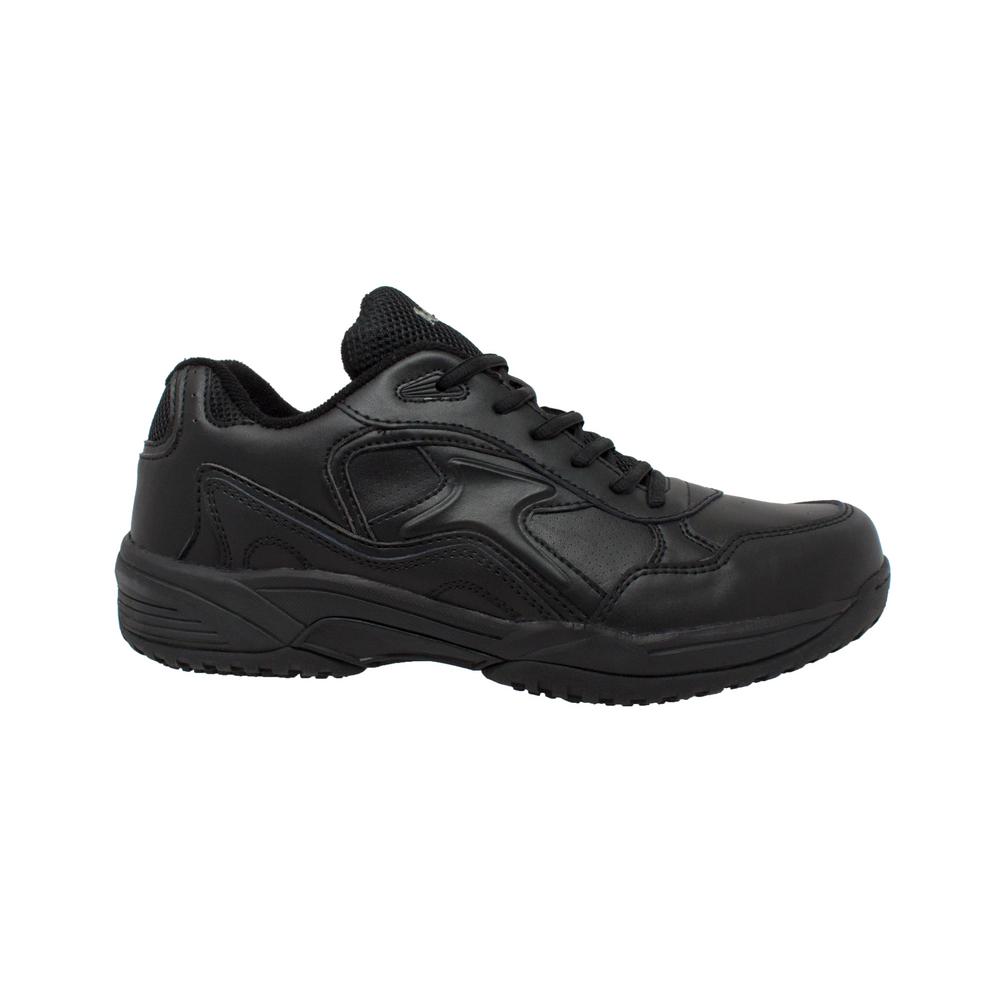 soft black work shoes