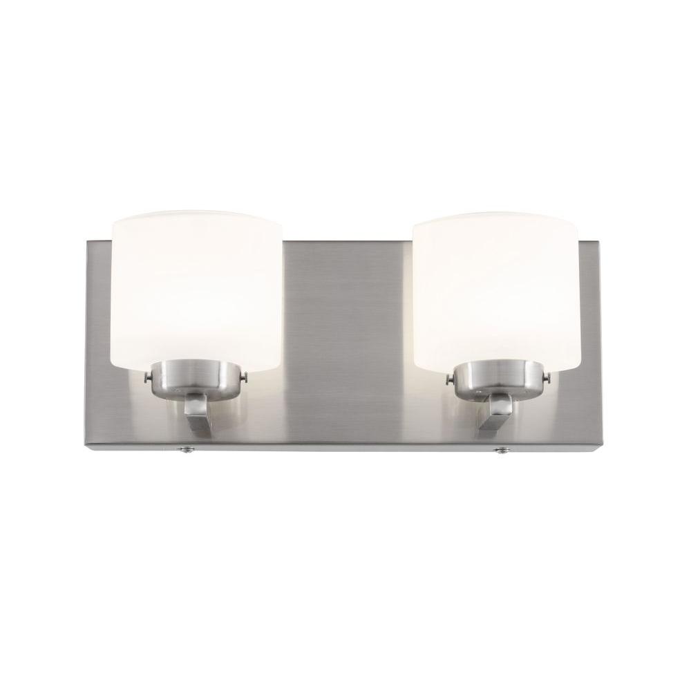 Varaluz Rogue Decor Clean 2Light Satin Nickel LED Bath Vanity Light