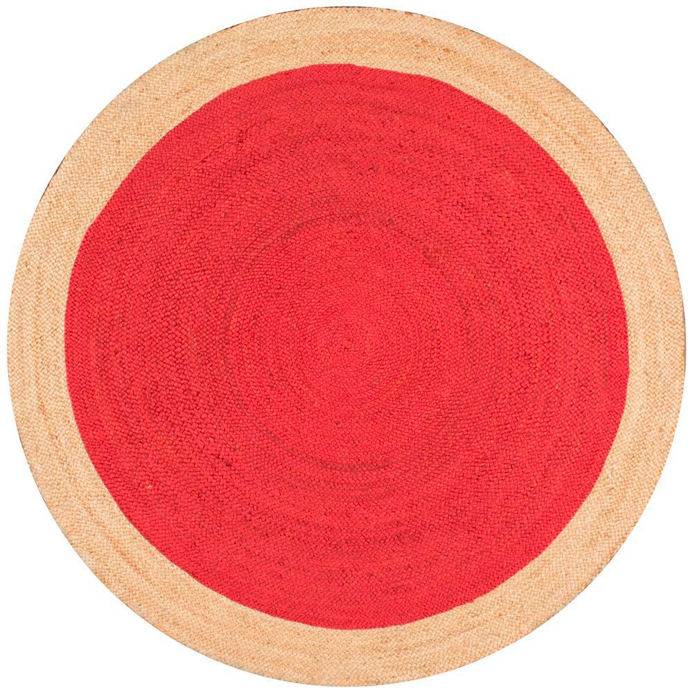 nuLOOM Eleonora Red 4 ft. x 4 ft. Round Area RugTAJT09C404R The