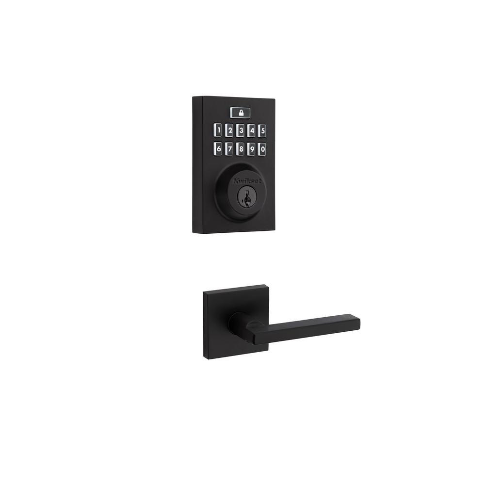 Kwikset SmartCode 913 Contemporary Iron Black Single Cyl Elec Deadbolt