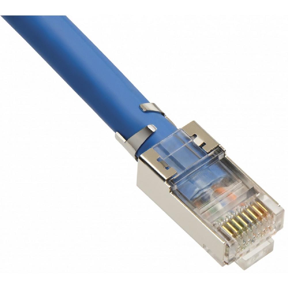 Platinum Tools Shielded EZ-RJ45 for CAT5e and CAT6 with ... cat5e wiring jack from home depot 