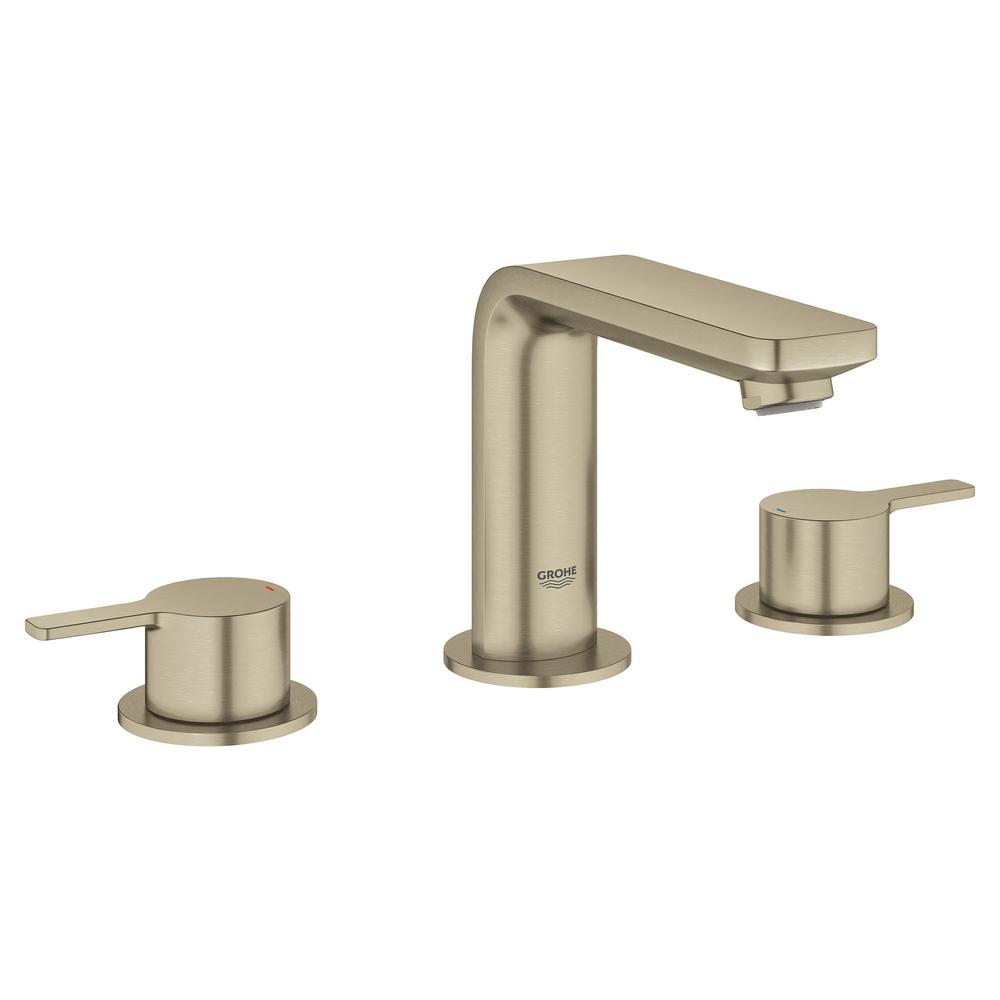 Grohe Lineare 8 In Widespread 2 Handle Bathroom Faucet With Drain Grohe Lineare 8 In Widespread 2 Handle