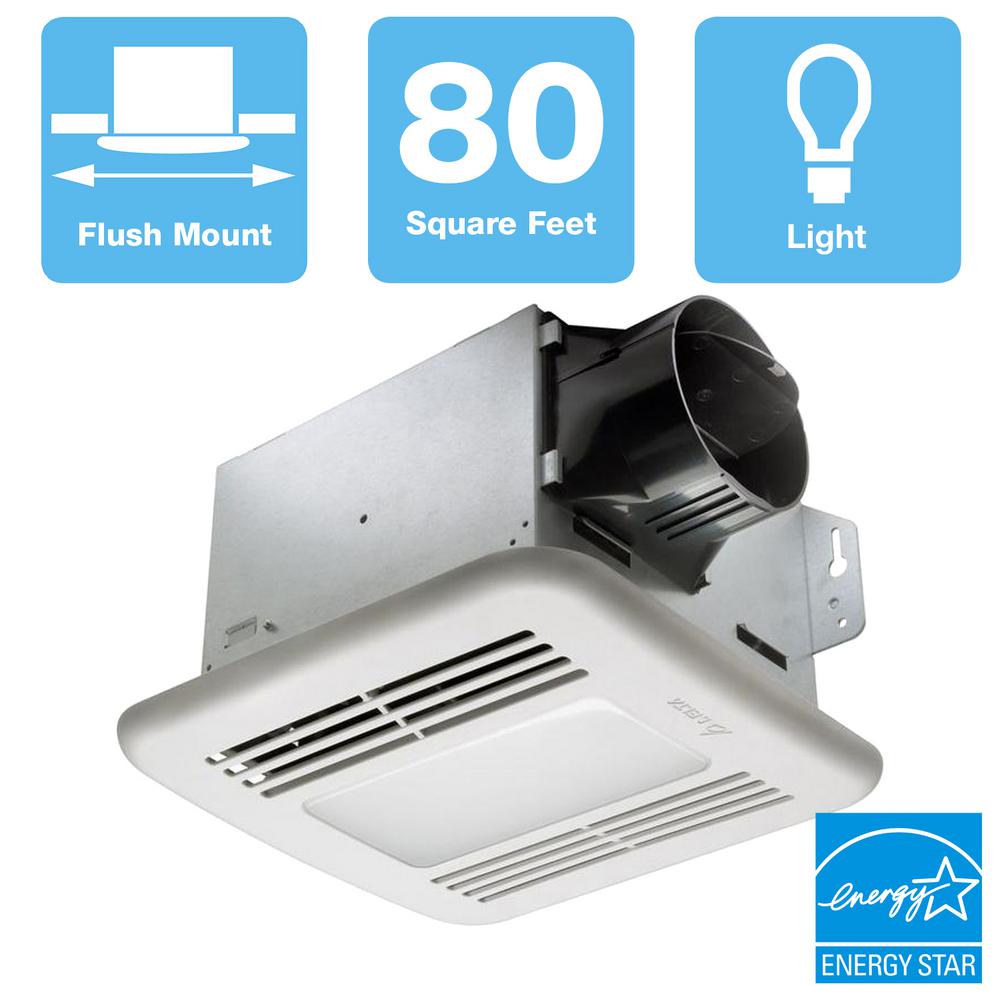 Delta Breez Gbr80led Greenbuilder 80 Cfm Exhaust Fan With Led Light By Delta 885917000646 Ebay