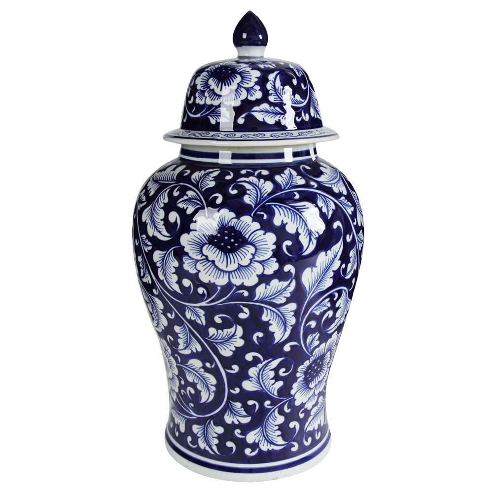 A B Home 9 5 In X 18 Decorative Ginger Jar Av69766 The Depot Decorative Ginger Jar