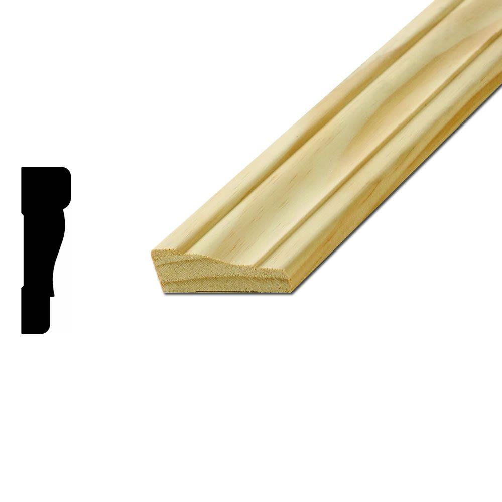 American Wood Moulding WM356 11/16 in. x 21/4 in. x 7 ft. Solid Pine
