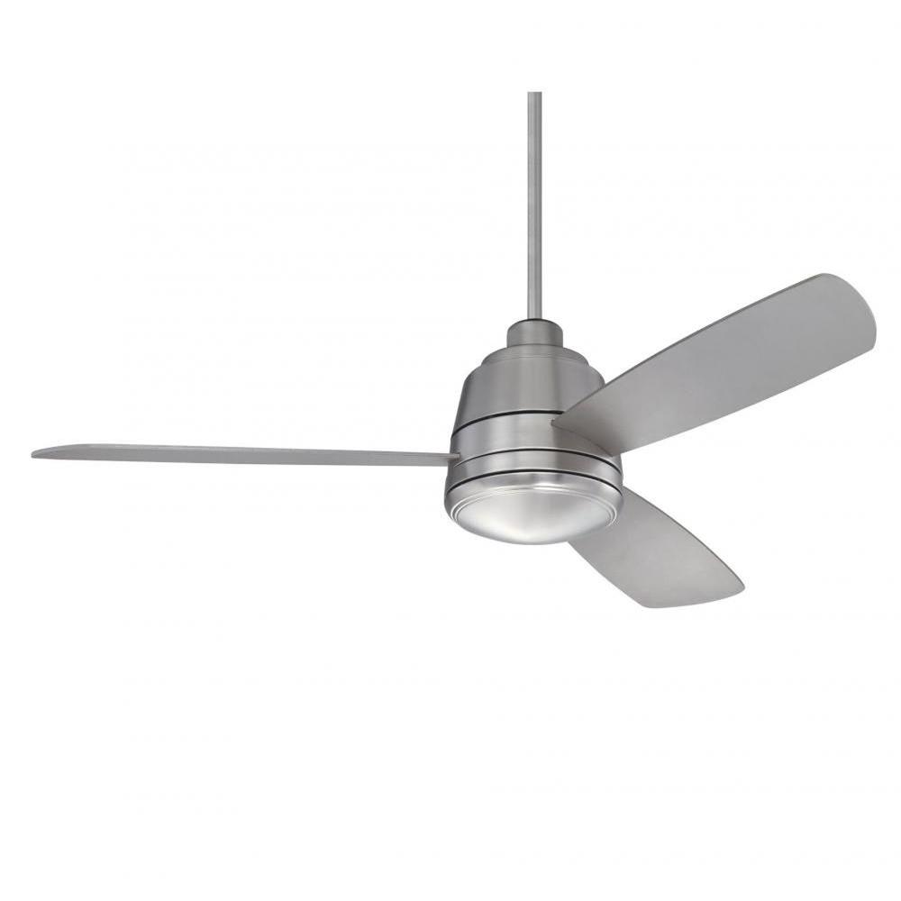 Illumine Thuban 52 In Satin Nickel Indoor Outdoor Ceiling Fan Cli Satin Nickel Indoor Outdoor Ceiling Fan