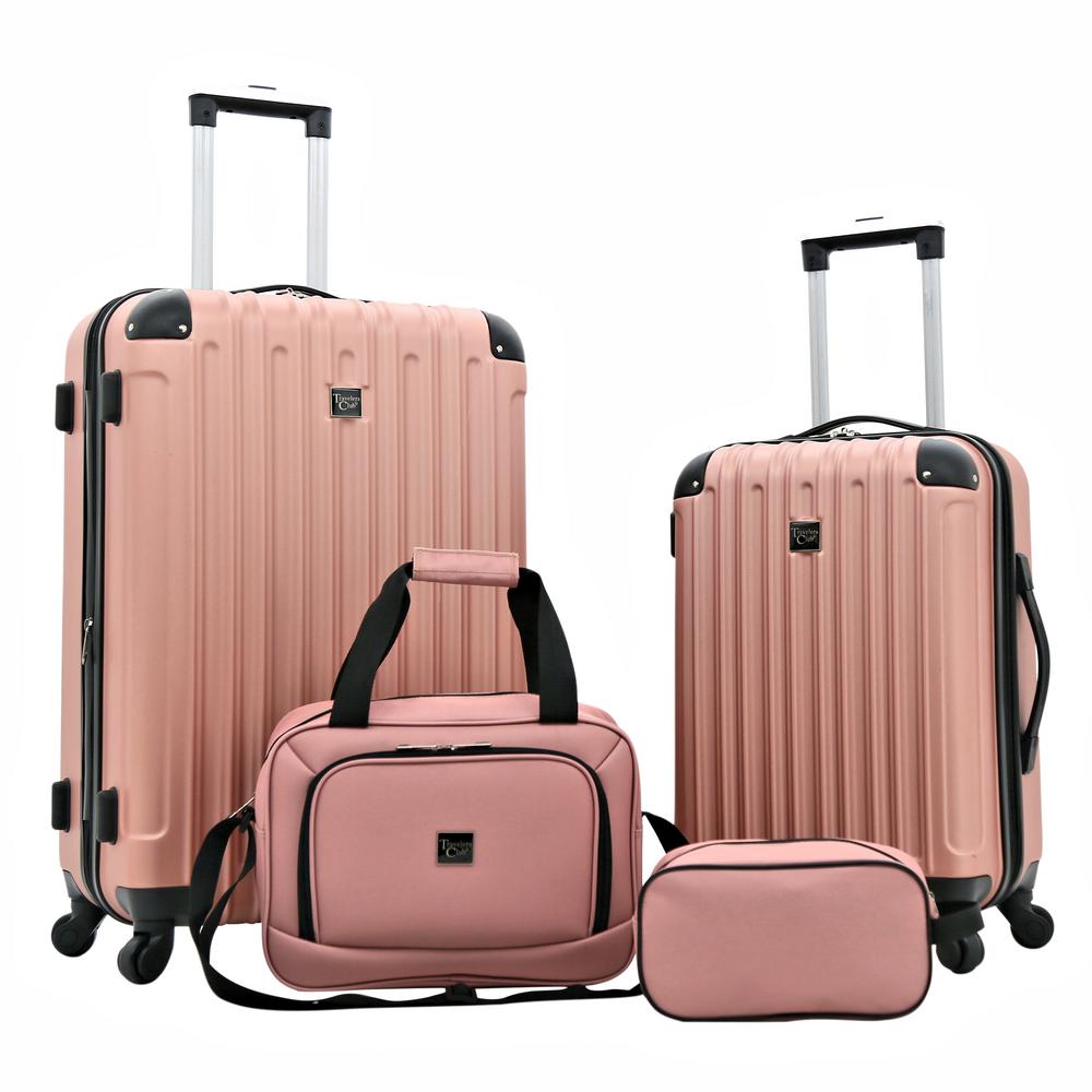 gold suitcase set