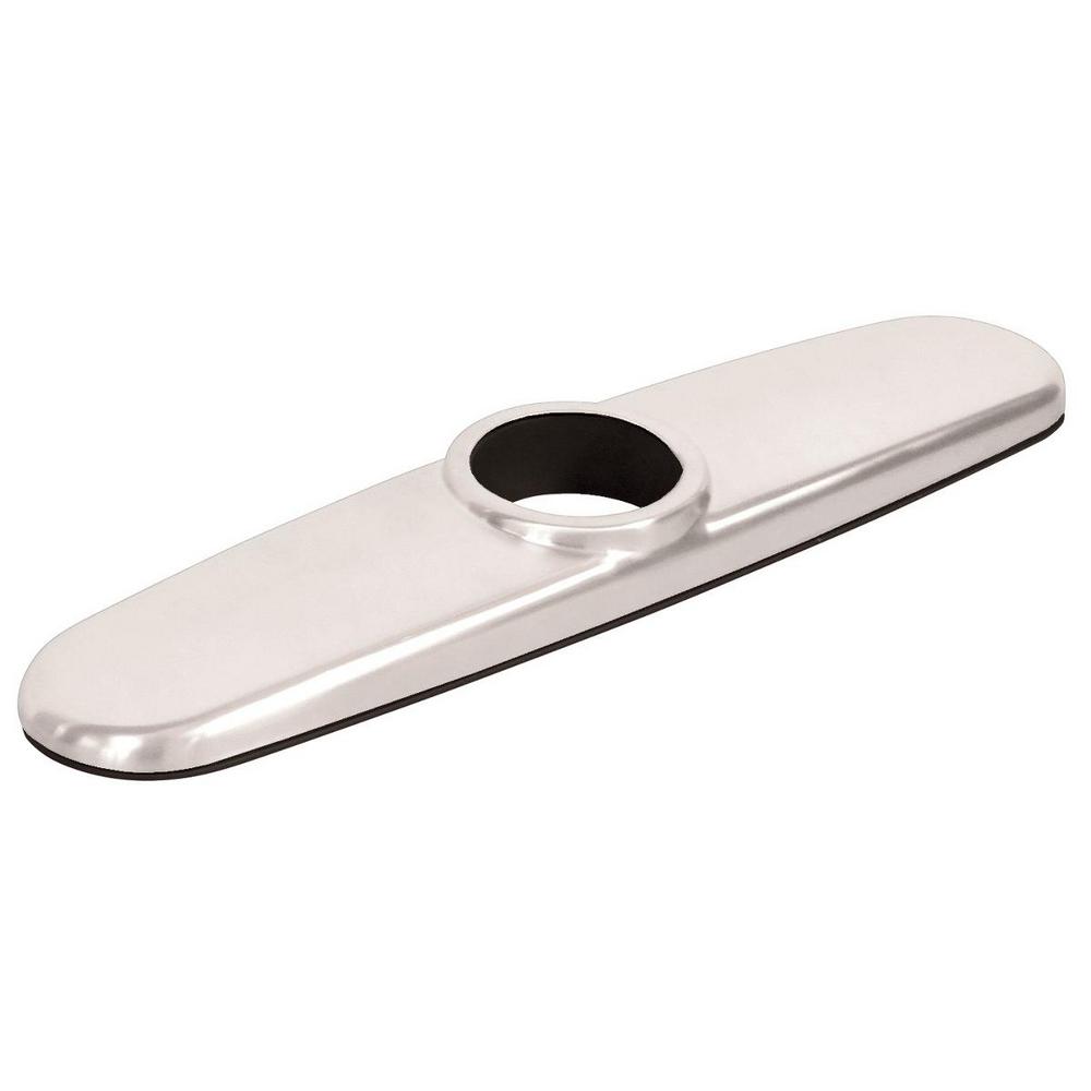 Elkay 103/4 in. x 21/2 in. Chrome 3Hole Escutcheon PlateLK131CR