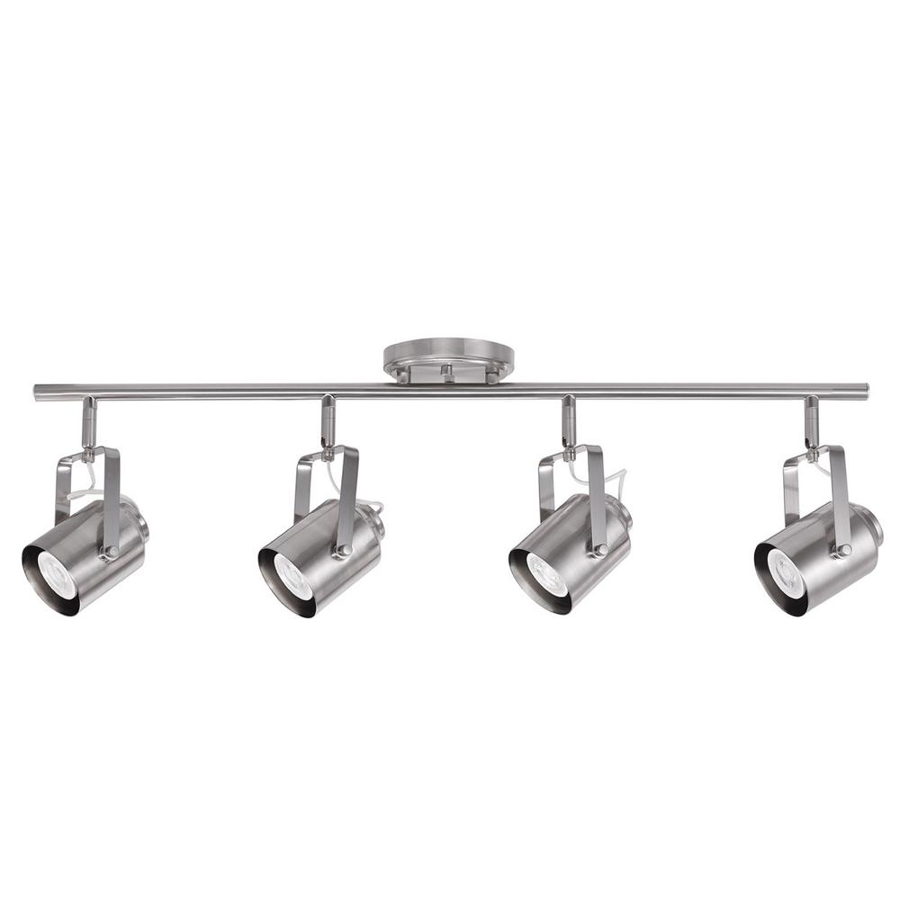 Luminance 34 in. 4Light Bright Satin Nickel Track LightF298480 The