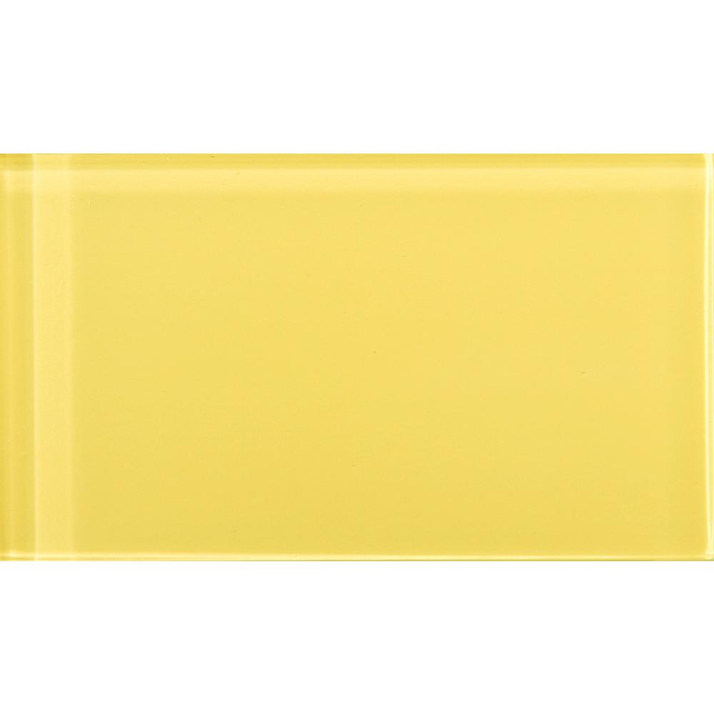 Emser Lucente Sunflower 3 15 In X 6 46 Gl Wall Tile 893902 Emser Lucente Sunflower 3 15 In X 6 46 Gl Wall Tile