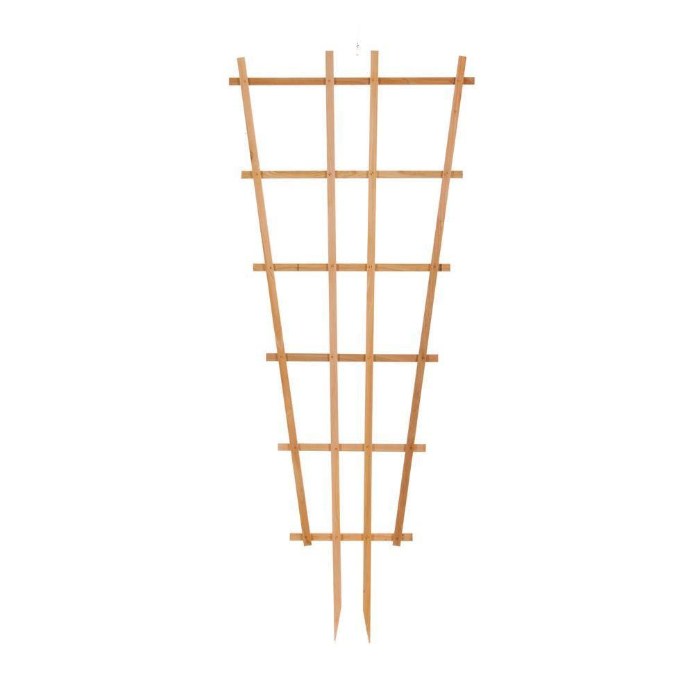 24 in. W x 72 in. H Wood Rectangle Trellis-24672 - The Home Depot