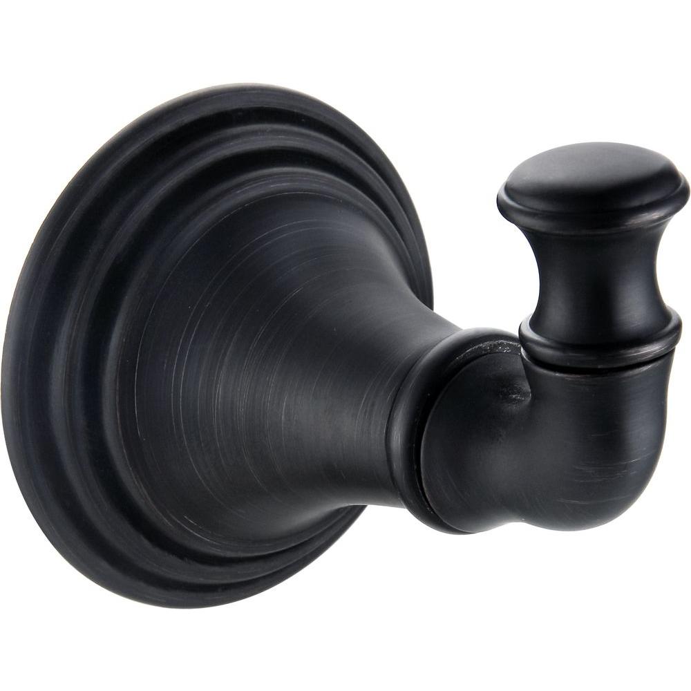 Oil Rubbed Bronze Towel Hooks Bathroom Hardware The Home Depot Eden Single Robe Hook In Oil Rubbed Bronze
