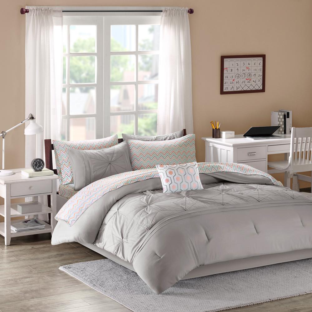 Gray Solid Comforters Comforter Sets Bedding