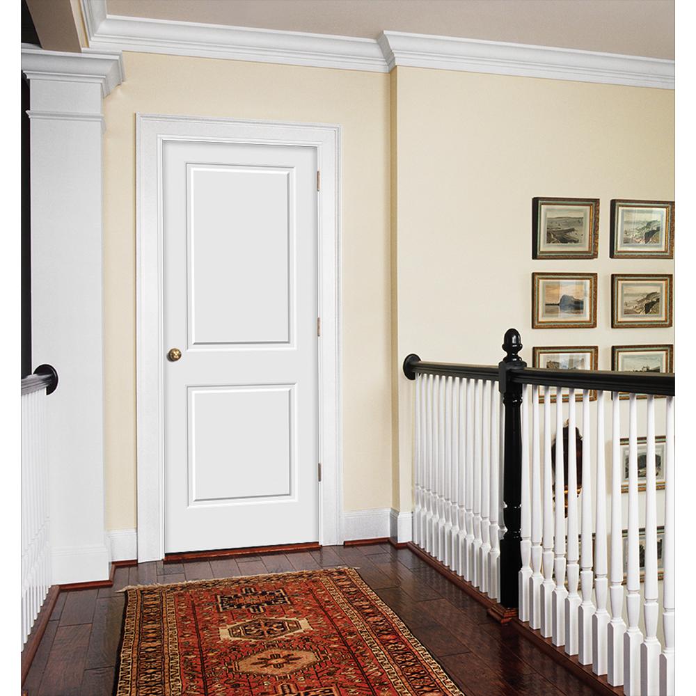 Jeld Wen 32 In X 80 In Primed C2020 2 Panel Solid Core Premium Composite Interior Door Slab 306697 0 The Home Depot