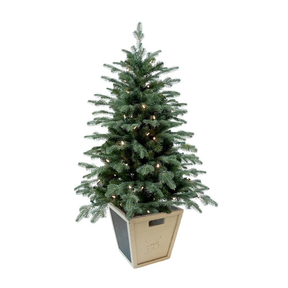 pre lit balsam artificial christmas porch tree with battery operated warm white - Battery Operated Christmas Decorations pre lit balsam artificial christmas porch tree with battery operated warm white - Battery Operated Christmas Decorations