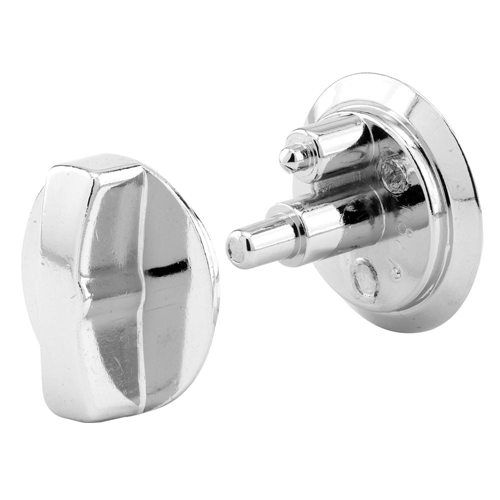 Prime Line Flush Metal Chrome Concealed Door Knob Set 650 6908