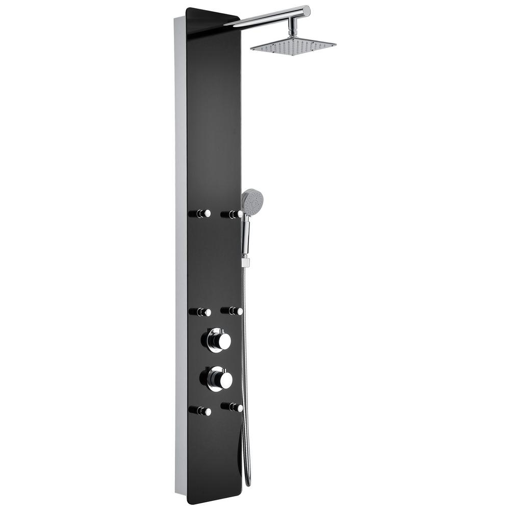 ANZZI Melody 59 in. 6Jetted Full Body Shower Panel System with Heavy