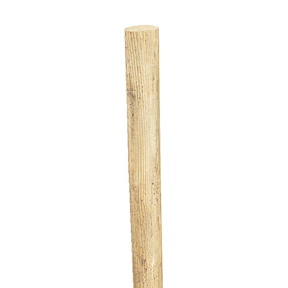 Unbranded 4.5 in. x 4.5 in. x 6.5 ft. PressureTreated Pine Agriculture Fence PostN0400654