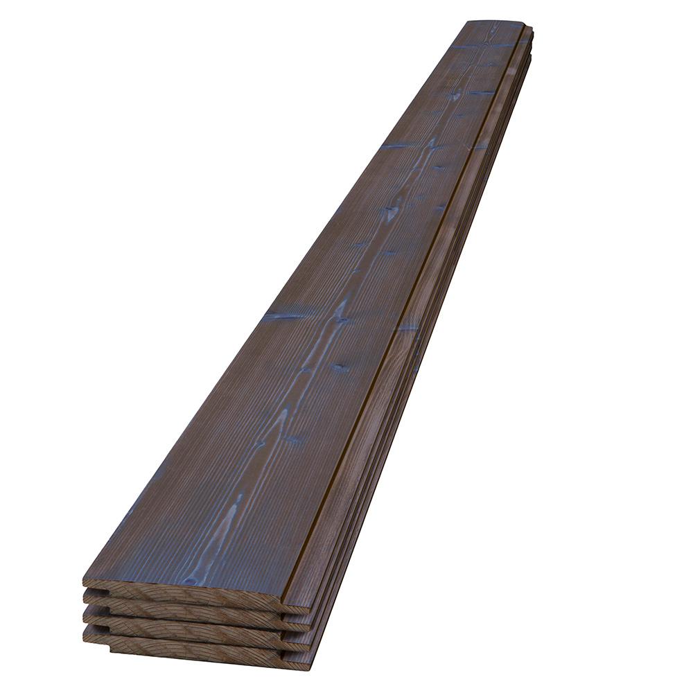 UFPEdge 1 in. x 6 in. x 8 ft. Deep Sea Navy Blue Charred Wood Pine