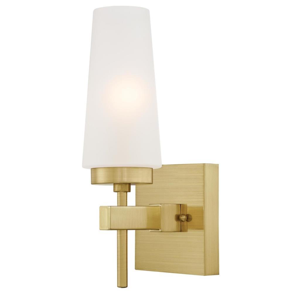 Westinghouse Chaddsford 1 Light Champagne Brass Wall Mount Sconce 6353000 The Home Depot