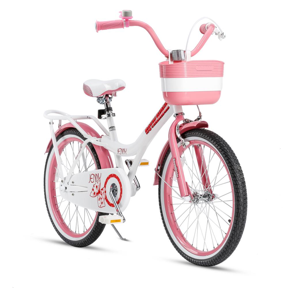 pink bicycle with basket
