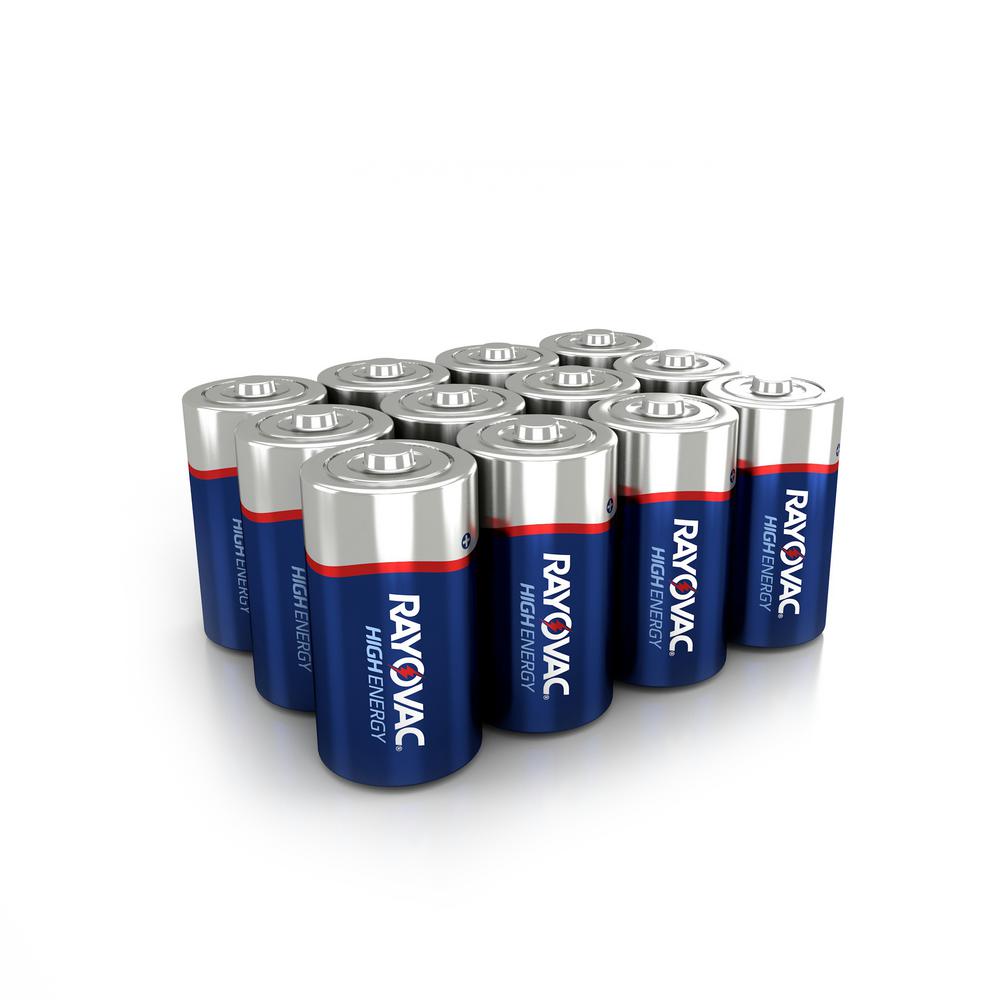 Rayovac High Energy Alkaline C 1 5 Volt Battery 12 Pack
