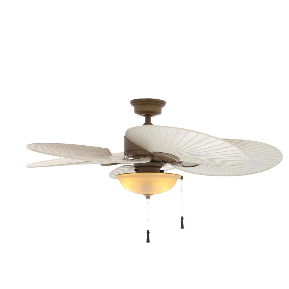 Home Decorators Collection Grayton 54 In Led Indoor Outdoor Rustic Led Indoor Outdoor Cappuccino Ceiling Fan With Light Kit