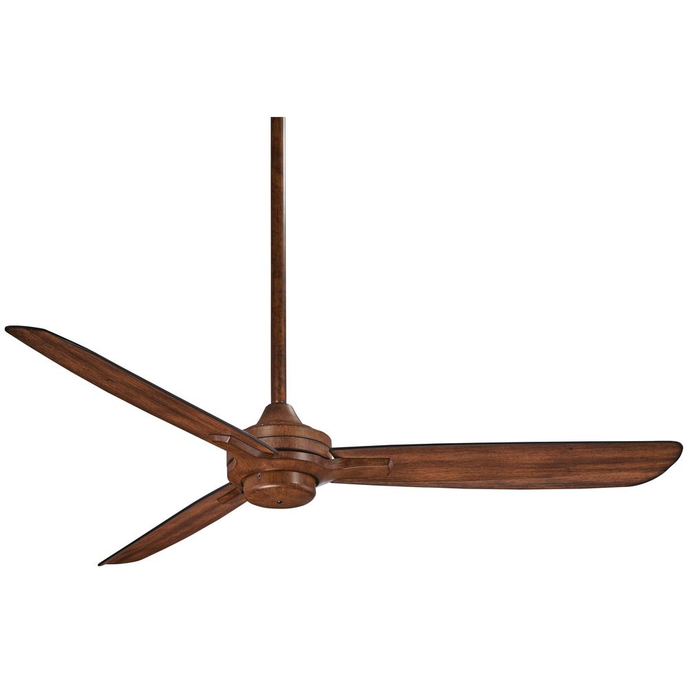 Minka Aire Rudolph 52 In Indoor Distressed Koa Ceiling Fan With Indoor Distressed Koa Ceiling Fan