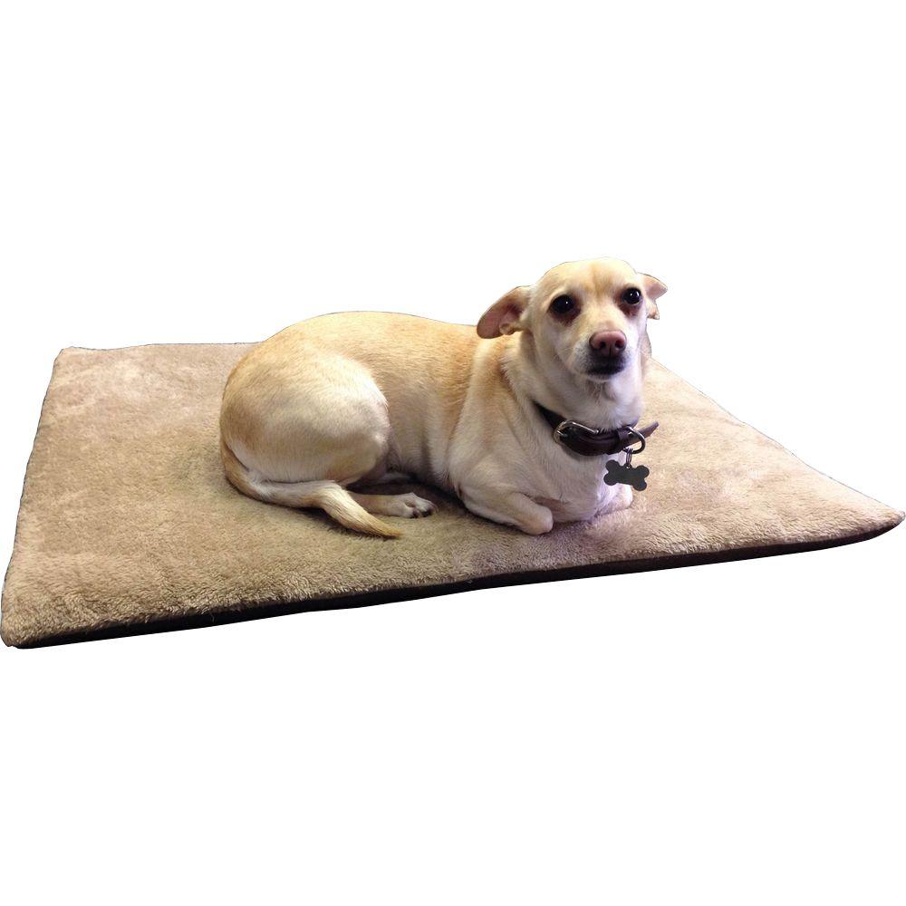 New Age Pet CozySpot Large Beige Polyester Plush ThermoCore Pet Mat